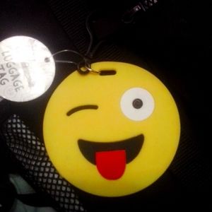 Emoji luggage tag set